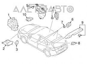 Датчик подушки безопасности дверь правый Subaru Impreza 17-23 GK