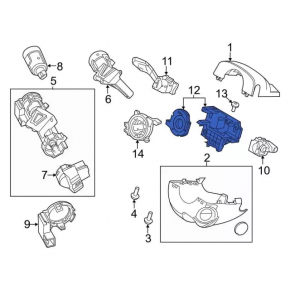 Датчик угла поворота руля Ford C-max MK2 13-18