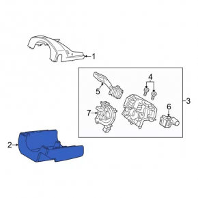 Ansamblu coloană de direcție Ford Mustang mk6 15-23, 2 piese