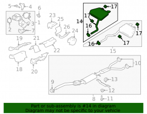 Tobă de eșapament spate dreapta Land Rover Range Rover Velar 18-20 2.0T