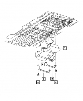 Педаль тормоза Dodge Grand Caravan 11-15