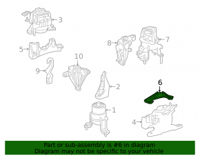 Suport motor stânga pentru Lexus ES300h 19-26
