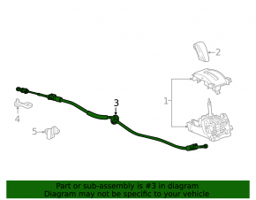 Трос коробки передач Chevrolet Volt 11-15