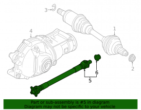 Карданный вал кардан передний BMW X5 E70 07-13 3.0