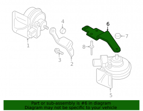 Кронштейн сигнала low Audi A6 C8 19-24