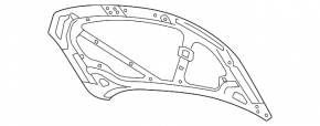 Capota goală VW Jetta 11-18 SUA