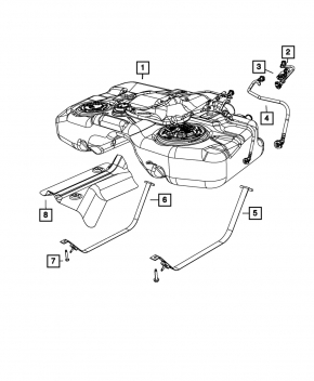 Топливный бак Jeep Patriot 11-17 FWD