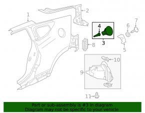 Лючок бензобака в сборе Honda CRZ 11-15