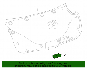 Ручка крышки багажника внутренняя Lexus ES250 ES300h ES350 19-26