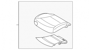 Scaun de pasager Hyundai Sonata 11-15 fără airbag, piele bej