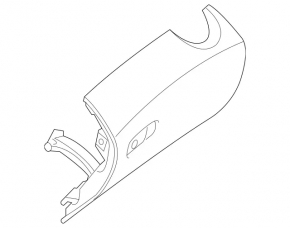 Перчаточный ящик, бардачок Mercedes C-class W205 15-21 2 части, бежевый
