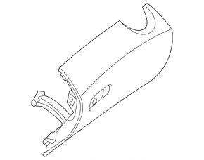 Перчаточный ящик, бардачок Mercedes C-class W205 15-21 2 части, бежевый