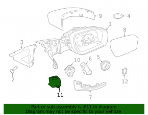 Suport cameră oglindă laterală dreapta Land Rover Range Rover Velar 21-23