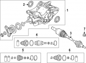 Задний дифференциал редуктор Mazda CX-90 24-26 PHEV