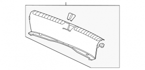 Накладка проема багажника Honda Civic XI FE/FL 22-26 4d черная