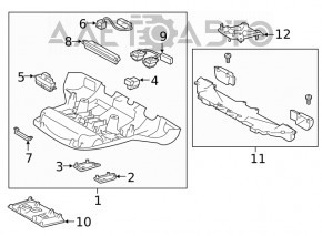 Плафон освещения передний Subaru Forester 19-21 SK под люк, серый