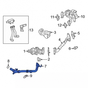 Трубка ЕГР Ford Edge 18-24 2.0T