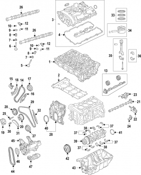 Головка блока цилиндров в сборе BMW X1 F48 16-19 B46
