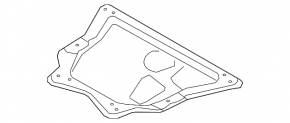 Защита двигателя металл BMW X5 F15 14-18 N55, 4.4T