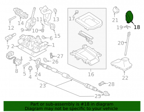 Ручка КПП Subaru Forester 19-24 SK резина черная
