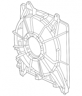 Difuzorul capacului radiatorului drept gol Honda HR-V 16-22 nou original
