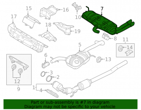 Глушитель задняя часть с бочкой VW Beetle 12-17 1.8T