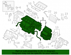 Печка в сборе Subaru Outback 15-16