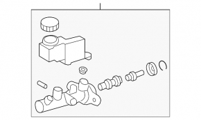 Главный тормозной цилиндр с бачком Subaru b9 Tribeca