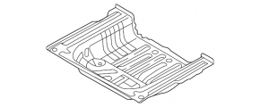 Корыто багажника Audi A3 8V 15-20 4d FWD