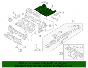 Cotă de bagaje Audi A3 8V 15-20 4d FWD