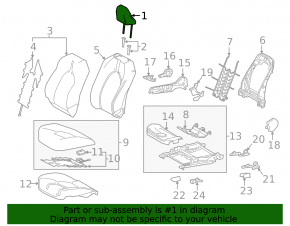 Tetieră față dreapta pentru Toyota Camry v70 18-24, material textil gri, cusături maro, curățabilă
