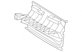 Conductă de aer radiator VW Touareg 11-16 3.0TDI
