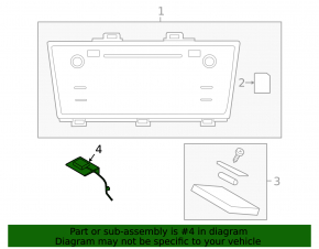 Sistem de navigație GPS - antenă Subaru Outback 15-19