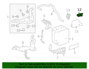 Yaw Rate Sensor Toyota Highlander 20-26