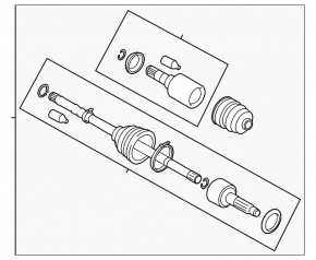 Arbore de transmisie față stânga Subaru Impreza WRX GH 14-16 2.0
