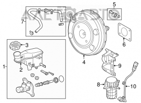 Вакуумный усилитель Kia Forte 4d 14-18