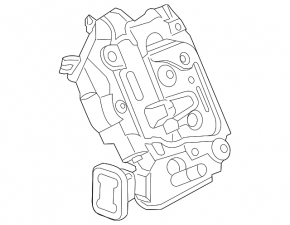 Замок двери задней левой VW Golf 15-21 5d