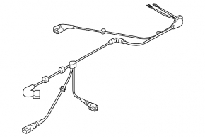 Cablu senzor ABS față dreapta Audi A3 22-26 AWD