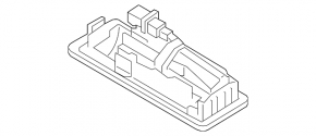 Mâner exterior cu buton de deschidere portbagaj pentru Hyundai Tucson 19-21 sub cameră