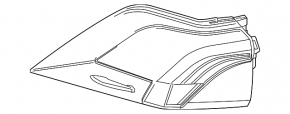 Фонарь внешний крыло левый Toyota Rav4 19-24 Japan built