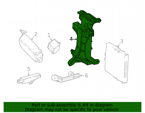 Кронштейн Smart Key Control Module Toyota Highlander 20-23