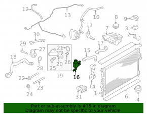 Клапан отопителя Ford Escape MK3 13-16 1.6T, 2.0T