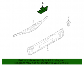 Накладка замка двери багажника верхнего BMW X5 E70 07-13 черн, царапины