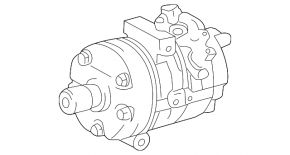 Компрессор кондиционера Lexus GX 05-09