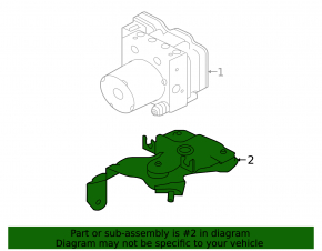 Кронштейн ABS АБС Jaguar F-Pace X761 17-23 AJ126, 2.0t, 2.0d