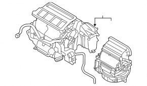 Корпус печки голый Subaru Legacy 15-16
