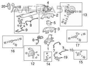 Датчик наклона кузова задний левый Lexus RX350 RX450h 10-15 с тяжкой