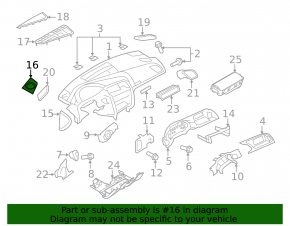 Решетка динамика торпеды левая Audi A4 B8 08-16 черная, Bang and Olufsen