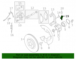 Датчик ABS передний левый Ford C-max MK2 13-18