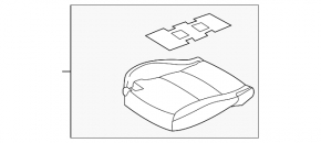Водительское сидение Mazda CX-30 20-22 с airbag, электрическое, кожа черная